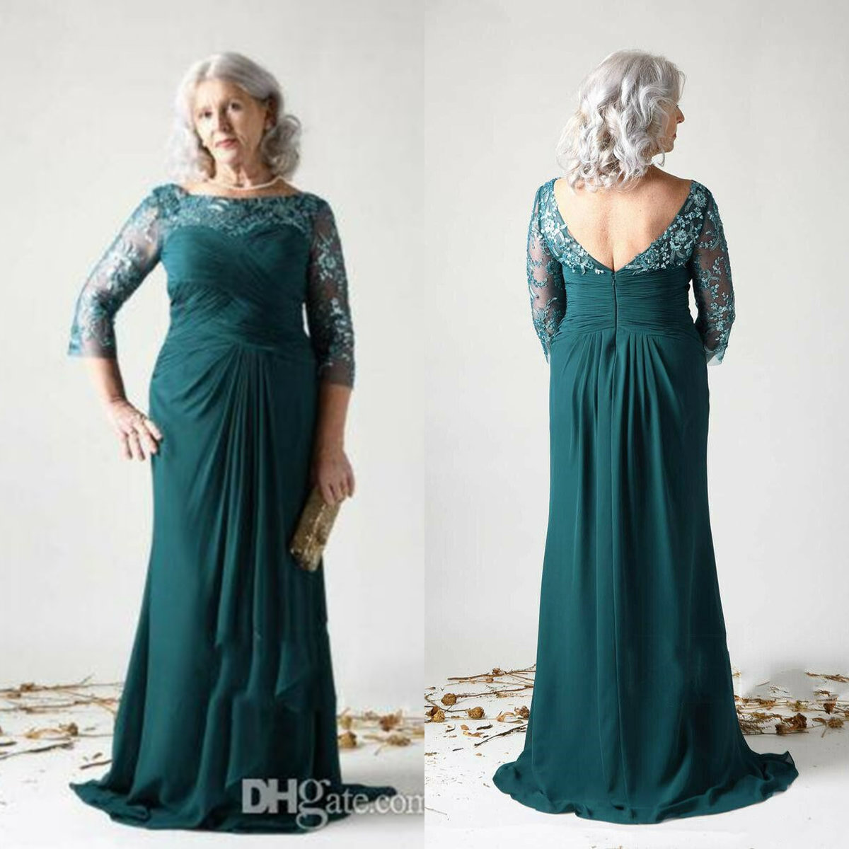 Vintage Mother of the Bride Dresses Long Sleeves Lace Appliqued Beads Chiffon Evening Gowns Floor Length Plus Size Wedding Guest Dress
Vintage Mother of the Bride Dresses Long Sleeves Lace Appliqued Beads Chiffon Evening Gowns Floor Length Plus Size Wedding Guest Dress