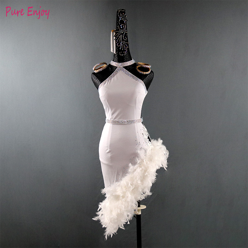 Latin Dance Competition Dress Women Latin Dress Feathers Dance Wear Women Costumes Salsa Samba Costumes, White
Latin Dance Competition Dress Women Latin Dress Feathers Dance Wear Women Costumes Salsa Samba Costumes, White