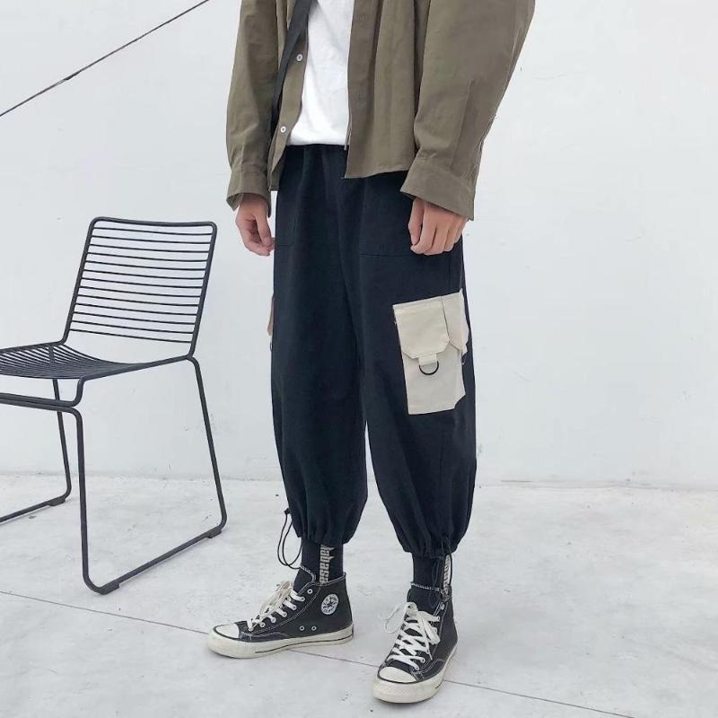 Men Casual Cotton Cargo Pants Mens Spring Street-Style Joggers Male Hip Hop Pockets Oversize Pants, Black
Men Casual Cotton Cargo Pants Mens Spring Street-Style Joggers Male Hip Hop Pockets Oversize Pants, Black