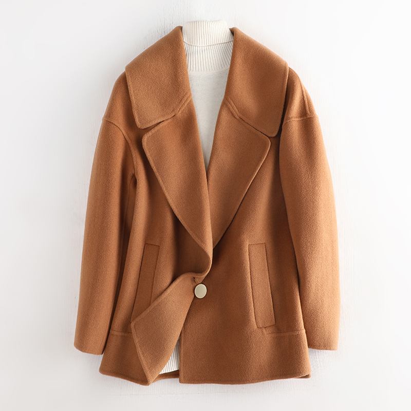 New Fashion Short Woollen Coat Single Breasted Female Winter Coat Women Female Autumn Winter Wool, Black
New Fashion Short Woollen Coat Single Breasted Female Winter Coat Women Female Autumn Winter Wool, Black