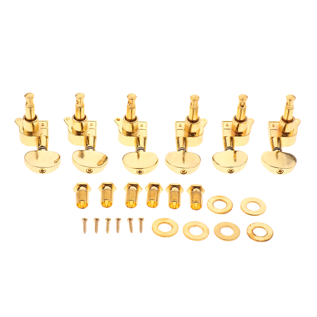 6x Alloy Electric Guitar Tuning Pegs String Tuner 3R3L for Replacement Parts