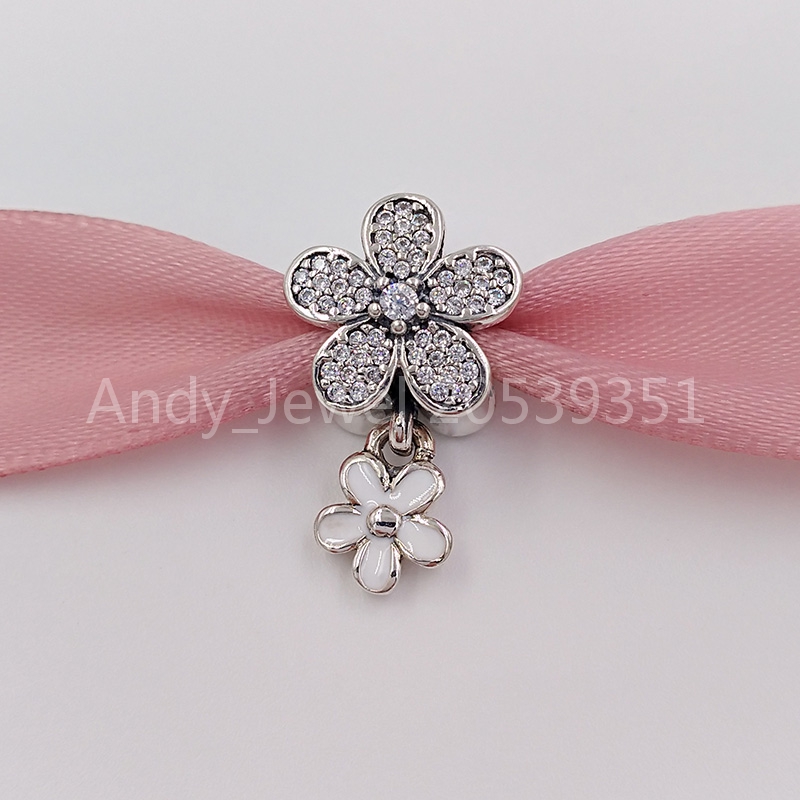 Authentic 925 Sterling Silver Beads Dazzling Daisy Duo, White Enamel & Clear Cz Charms Fits European Pandora Style Jewelry Bracelets & Neckl
Authentic 925 Sterling Silver Beads Dazzling Daisy Duo, White Enamel & Clear Cz Charms Fits European Pandora Style Jewelry Bracelets & Neckl