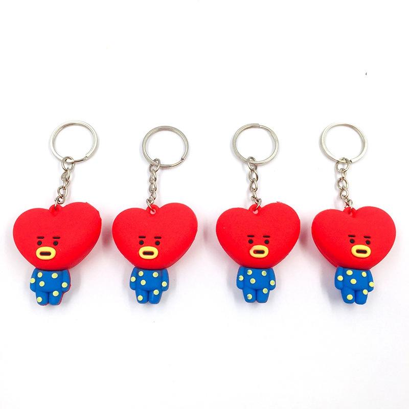 10pcs/Lot Fashion Jewelry Girl Women Female Cute Doll Car Keychain Creative Diy Accessories Key Chains Bags Pendant Party Gifts