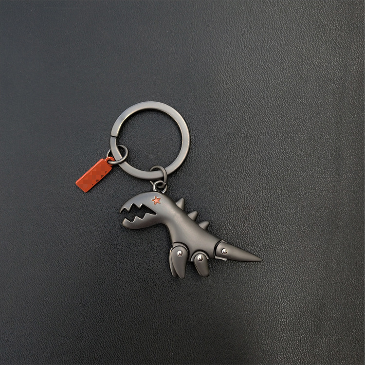 New 2020 Creative 3D Dinosaur Key chain Keychain Ring for Men Novelty Trinket High Quality Zinc Alloy Key holder