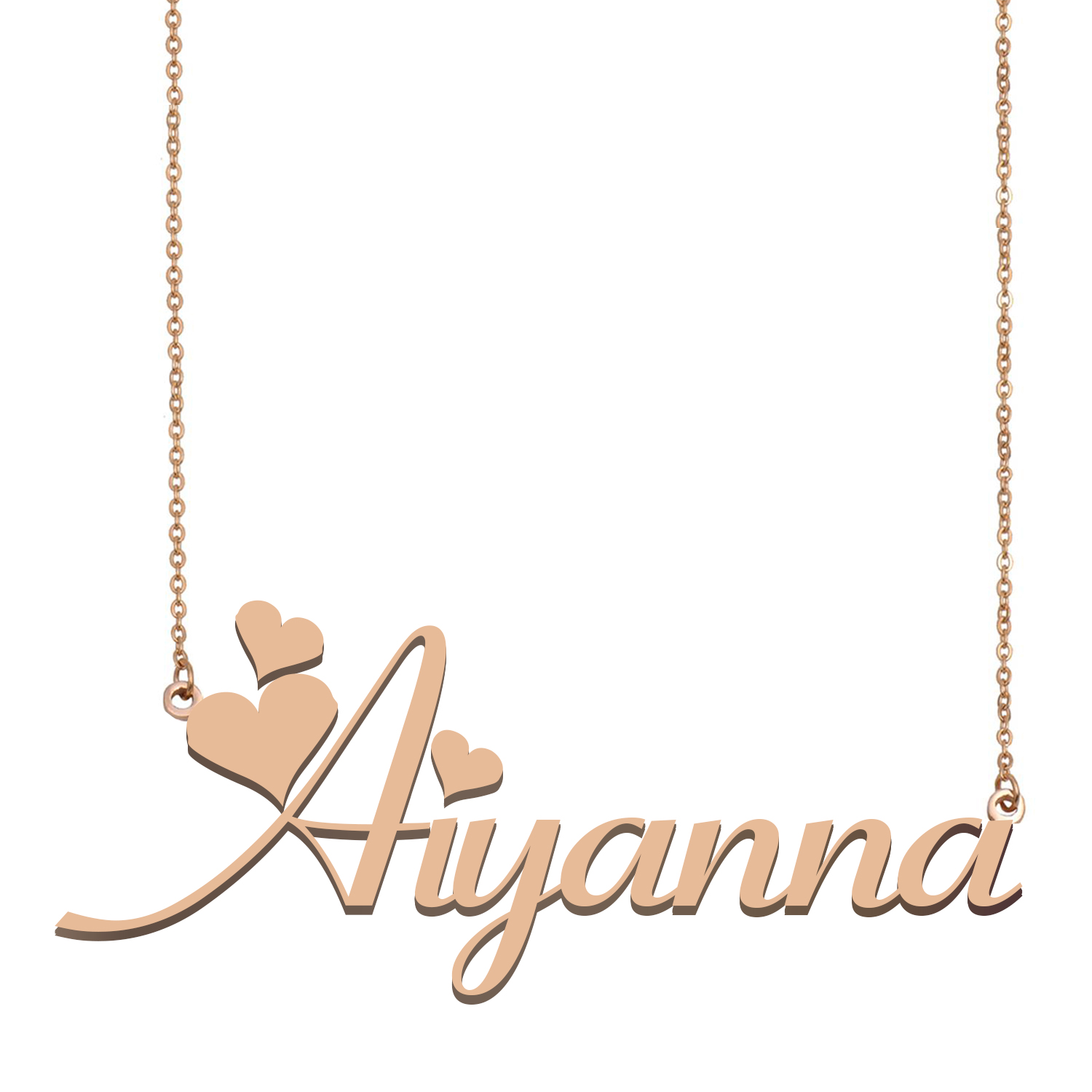 Aiyanna Name Necklace Pendant for Women Girls Birthday Gift Custom Nameplate Children Best Friends Jewelry 18k Gold Plated Stainless Steel, Silver 
Aiyanna Name Necklace Pendant for Women Girls Birthday Gift Custom Nameplate Children Best Friends Jewelry 18k Gold Plated Stainless Steel, Silver