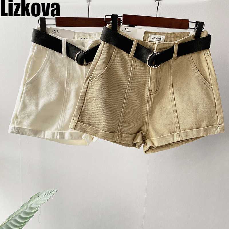 White Denim Shorts Women 2020 Summer High Waist Belt Vintage Shorts Girls Sexy Hot Trousers, Khaki
White Denim Shorts Women 2020 Summer High Waist Belt Vintage Shorts Girls Sexy Hot Trousers, Khaki