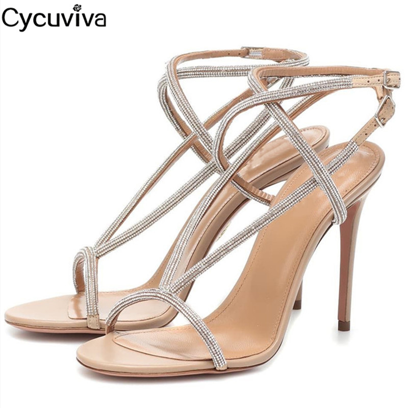 Runway One Belt Crystal Mules High Heel Woman Shoes Sexy Open Toe Gladiator Sandals Woman Nude Leather Summer Dress Ladies Shoes, Apricot10.5 cm
Runway One Belt Crystal Mules High Heel Woman Shoes Sexy Open Toe Gladiator Sandals Woman Nude Leather Summer Dress Ladies Shoes, Apricot10.5 cm