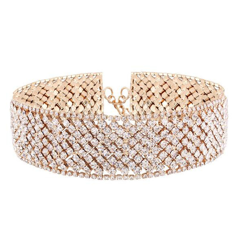 Layer Rhinestone Chain Choker Necklace For Women Cute Full Crystal Collar Choker Fashion Bridal Jewelry Colliers Colar
Layer Rhinestone Chain Choker Necklace For Women Cute Full Crystal Collar Choker Fashion Bridal Jewelry Colliers Colar