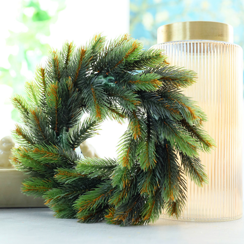 Christmas decor Pine wreath plastic pine needle artificial flowers home Xmas decor supplies wedding door decorations, Green
Christmas decor Pine wreath plastic pine needle artificial flowers home Xmas decor supplies wedding door decorations, Green