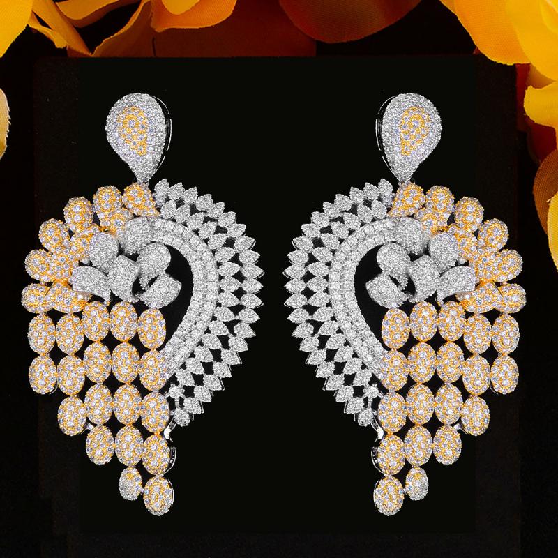 Dangle & Chandelier GODKI 68MM BOLD 2 Tone African Earrings For Women Wedding Cubic Zirconia DUBAI Bridal Earring Jewelry Accessories 2021
Dangle & Chandelier GODKI 68MM BOLD 2 Tone African Earrings For Women Wedding Cubic Zirconia DUBAI Bridal Earring Jewelry Accessories 2021
