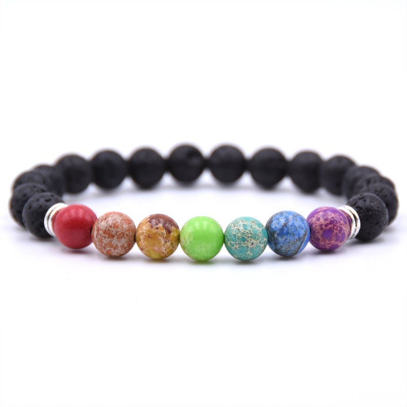 Seven Gems Men and Women Bracelets Adjustable Popular 2019 New Jewelry Essential Oil Diffusion Yoga