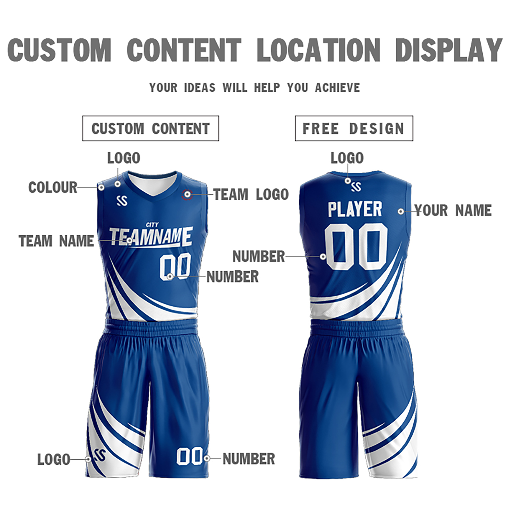 Custom Double-sided Men Basketball Uniforms Sports Sportswear Training clothing Breathable Basketball Sets