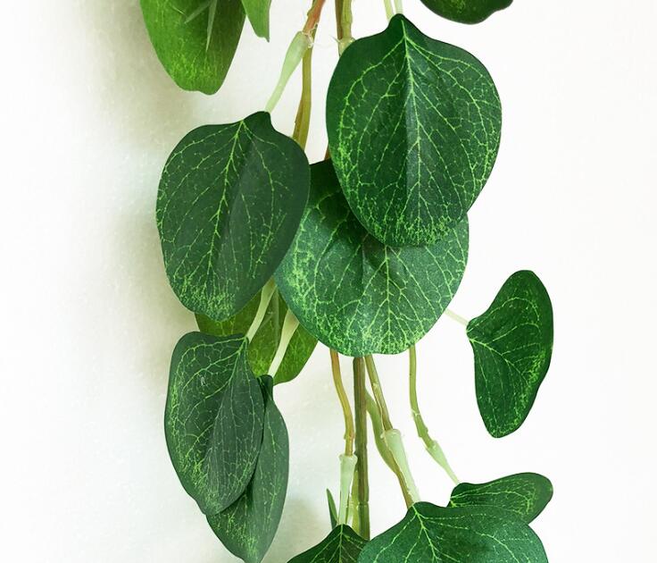 Artificial Green Eucalyptus Vines Rattan artificial Fake Plants Ivy Wreath Wall Decor Vertical Garden Wedding Decoration