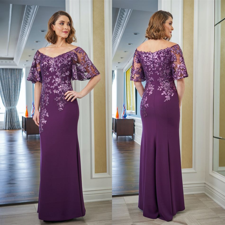 Fashion Mother of the Bride Dresses Scoop Neck Short Sleeve Lace Sequins Evening Gowns Custom Made Floor Length Wedding Guest Dress
Fashion Mother of the Bride Dresses Scoop Neck Short Sleeve Lace Sequins Evening Gowns Custom Made Floor Length Wedding Guest Dress