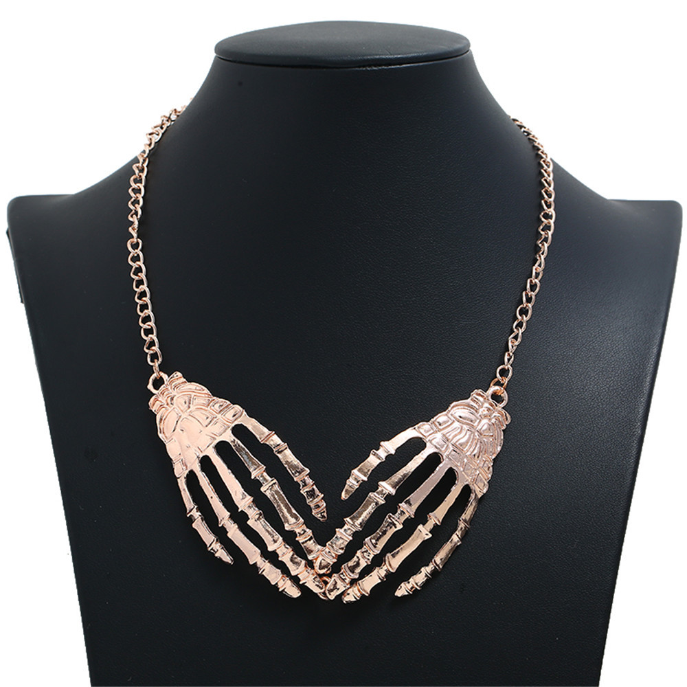 fan exaggerated super personality pendant necklace metal claw palm alloy short punk clavicle necklaces
fan exaggerated super personality pendant necklace metal claw palm alloy short punk clavicle necklaces