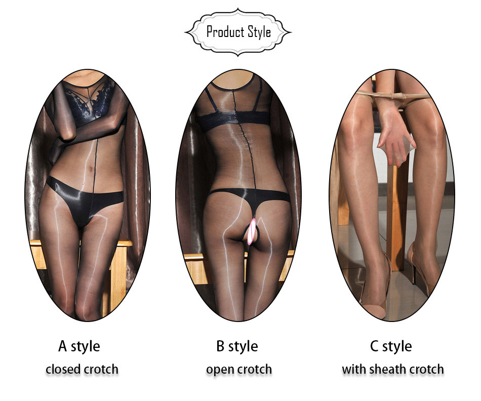 1D Oil Shine Encased Hand Bodyhose With Open or Close or Sheath Crotch For Both Man & Woman Sexy Spandex Bodysuit DOYEAH 0018 LY191222