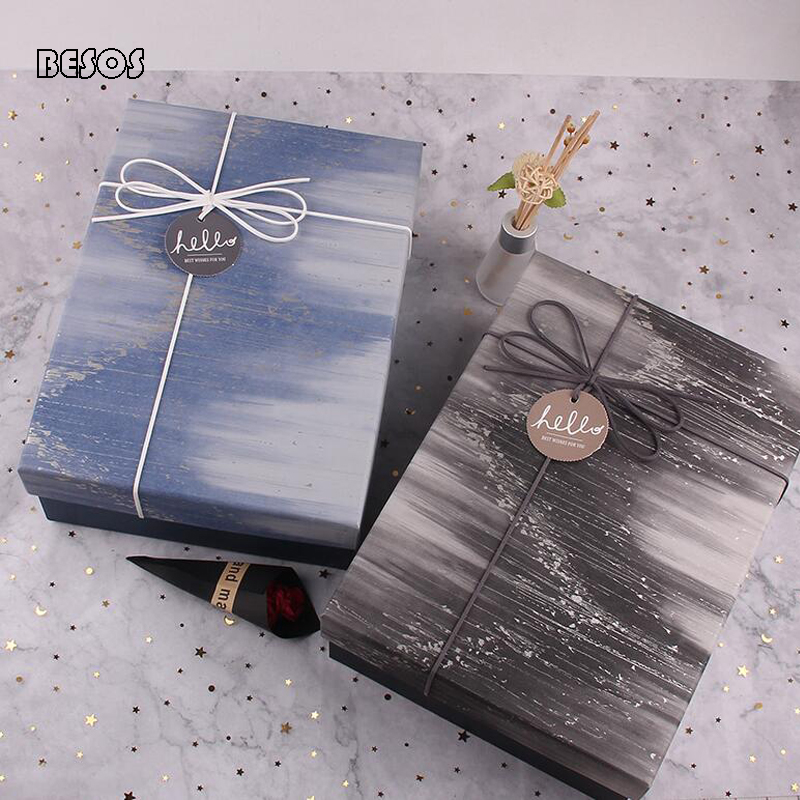 Simple Ink Style Gift Box High-end Blue Black Ink Painting Party New Year Perfume Wallet Tie Rectangular Paper Gift Box B299D
Simple Ink Style Gift Box High-end Blue Black Ink Painting Party New Year Perfume Wallet Tie Rectangular Paper Gift Box B299D
