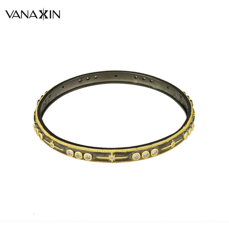 VANAXIN Classic Bangels For Women Cubic Zirconia Crystal Jewellery Antique Black Bangle & Bracelets Party Gift
VANAXIN Classic Bangels For Women Cubic Zirconia Crystal Jewellery Antique Black Bangle & Bracelets Party Gift