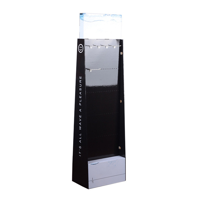 Recyclable New Arrival Display Cardboard Shelf For Mobile Phone Accessories Customized Your Own Design Showcase For Phone Cases