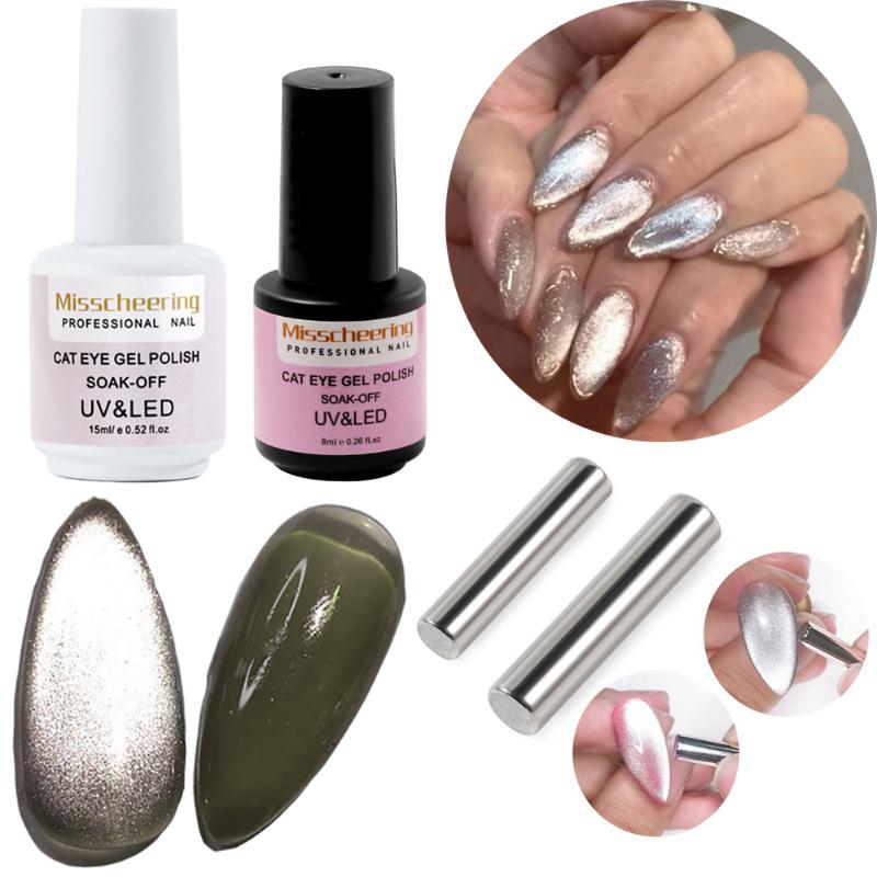 1 Set Smooth Wide Cat eyes Magnetic Gel Polish Kit Bright Silver UV Gel Nail Polish Enamel Lacquer Glitter Nail Art Varnish
1 Set Smooth Wide Cat eyes Magnetic Gel Polish Kit Bright Silver UV Gel Nail Polish Enamel Lacquer Glitter Nail Art Varnish