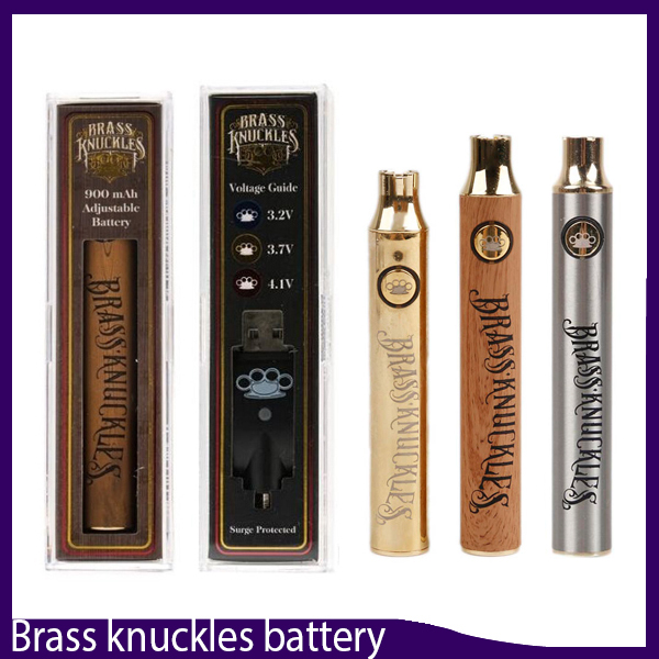 Brass Knuckles Battery Preheating Variable Voltage 650mAh 900mAh eCig Battery Pen For 510 Thraed Thick Oil Cartridge 0266236
Brass Knuckles Battery Preheating Variable Voltage 650mAh 900mAh eCig Battery Pen For 510 Thraed Thick Oil Cartridge 0266236
