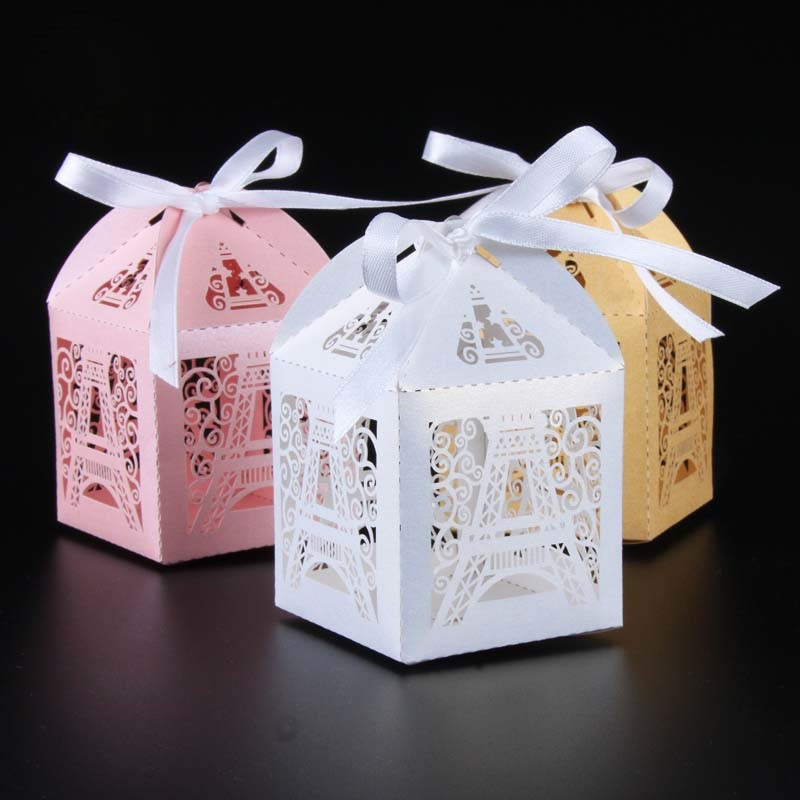 50Pcs Eiffel Tower Wedding Candy Box Baby Shower Party Supplies Hollow Out Gift Case
50Pcs Eiffel Tower Wedding Candy Box Baby Shower Party Supplies Hollow Out Gift Case