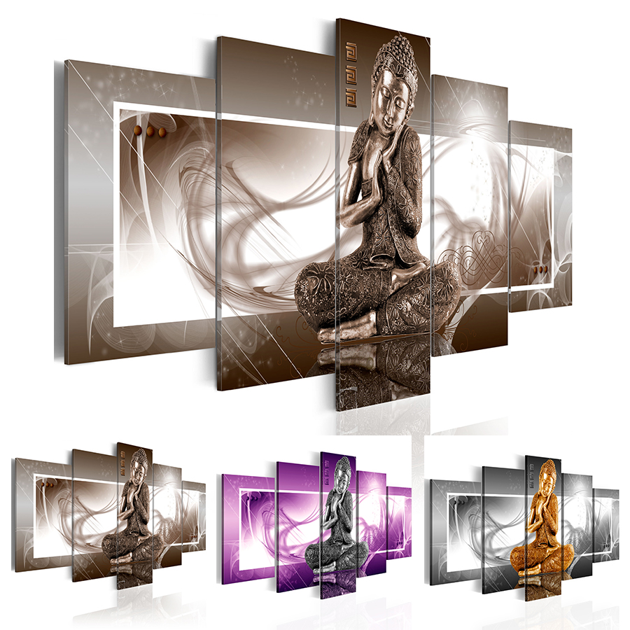 No Frame 5 Piece Buddha Canvas Painting Home Decor Wall Art Picture for Living Room,Choose Color:(Brown,Gold,Purple) And Size:3
No Frame 5 Piece Buddha Canvas Painting Home Decor Wall Art Picture for Living Room,Choose Color:(Brown,Gold,Purple) And Size:3