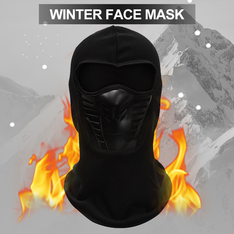Winter Cycling Outdoor Fleece Warm Full Face Cover Antidust Windproof Ski Mask Snowboard Hood Antidust Bike Thermal Scarf
