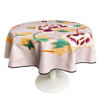 Chinese waterproof cotton and linen round tablecloth, cloth round table coffee table dining cover cloth mat
Chinese waterproof cotton and linen round tablecloth, cloth round table coffee table dining cover cloth mat