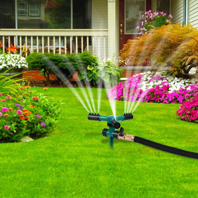 Automatic 360 Degree Lawn Sprinkler Rotating Garden Water Sprinklers 3-arm Spray Nozzle Hose Garden Irrigation System Tools, Blue
Automatic 360 Degree Lawn Sprinkler Rotating Garden Water Sprinklers 3-arm Spray Nozzle Hose Garden Irrigation System Tools, Blue