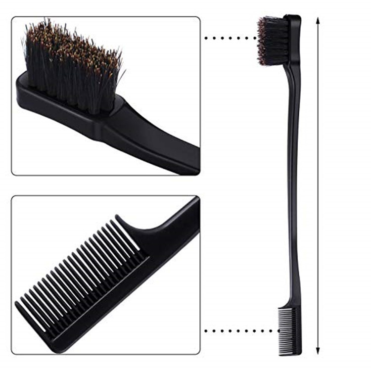 NEW Beauty Double Sided Edge Control Hair Comb Hair Styling Hair Brush Eyebrow Free Shipping