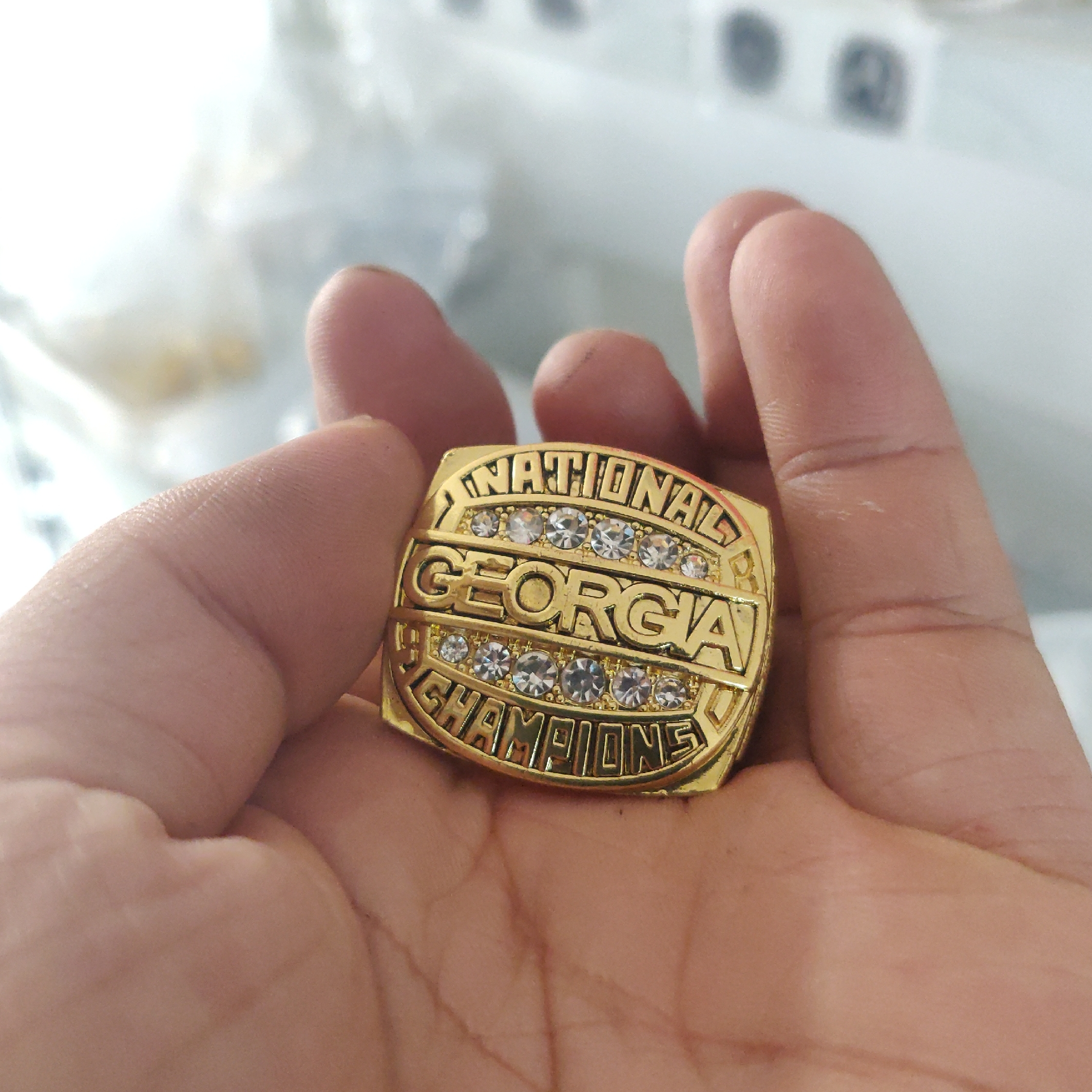 1980 Georgia Bulldog s Football Championship Ring Christmas Fan Men Gift wholesale
1980 Georgia Bulldog s Football Championship Ring Christmas Fan Men Gift wholesale