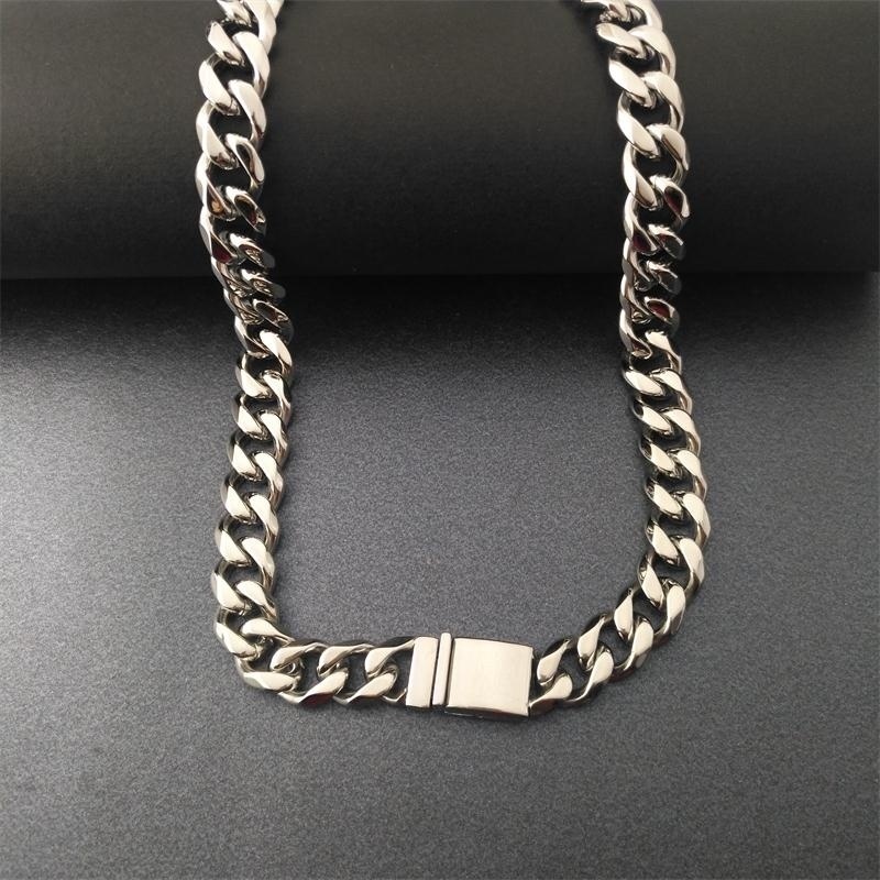 Chains Nice Mens Womens Cuban Link Necklace Hip Hop Stainless Steel Chain Curb Cuban9 11 13mm Band Width;18inch-30inch
Chains Nice Mens Womens Cuban Link Necklace Hip Hop Stainless Steel Chain Curb Cuban9 11 13mm Band Width;18inch-30inch