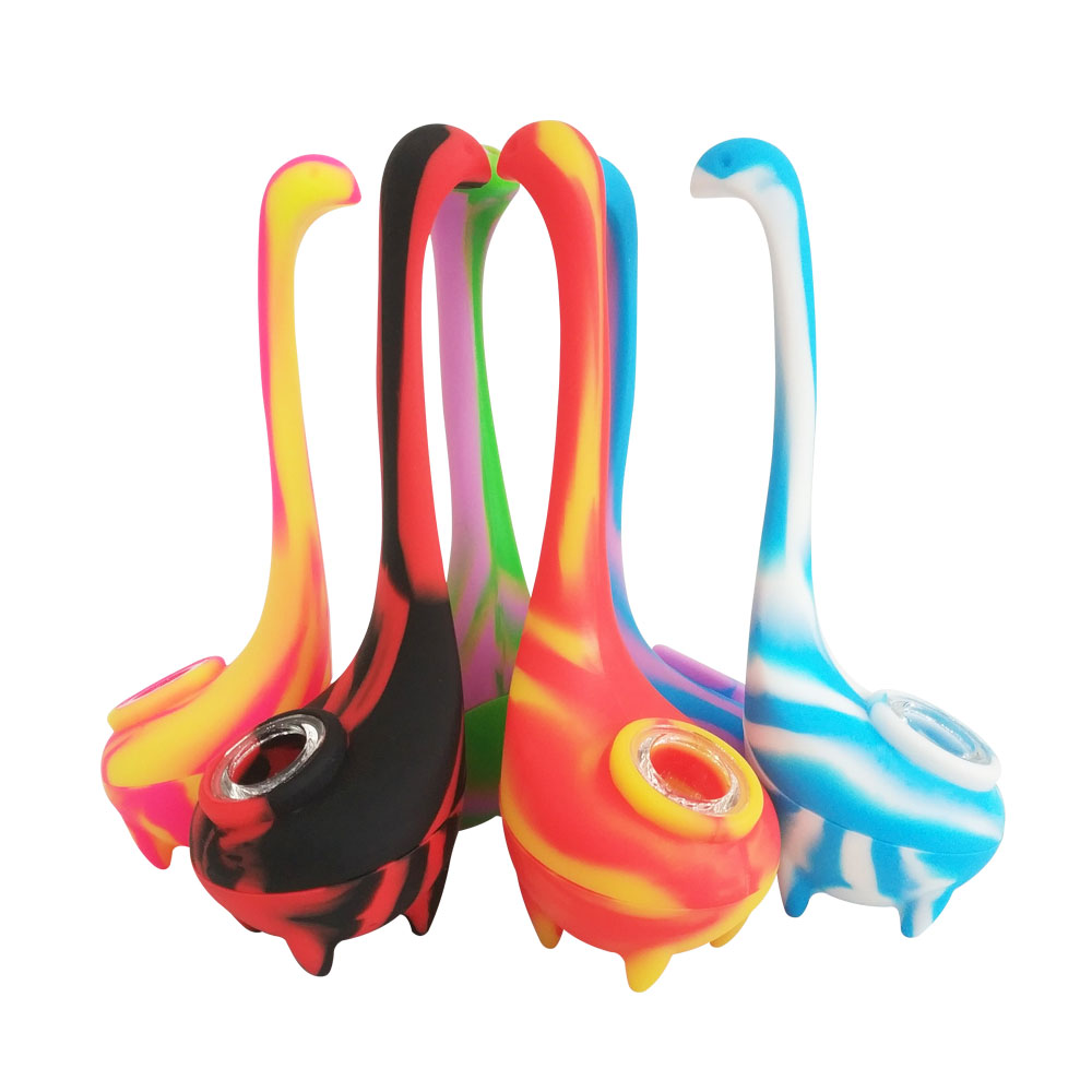 Dinosaur Silicone Bubbler Smoking Bong 7 Inch Unbreakable Food Grade Dry Herbs Tobacco Flower Mini Cute Travel Water Pipe With Glass Bowl
Dinosaur Silicone Bubbler Smoking Bong 7 Inch Unbreakable Food Grade Dry Herbs Tobacco Flower Mini Cute Travel Water Pipe With Glass Bowl
