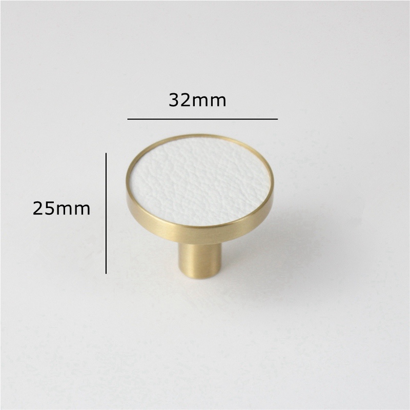 Decorative Solid Brass Cabinet Knobs Pulls White Leather Kitchen Drawer Handles Furniture Wardrobe Cupboard Door Pull Handle
Decorative Solid Brass Cabinet Knobs Pulls White Leather Kitchen Drawer Handles Furniture Wardrobe Cupboard Door Pull Handle