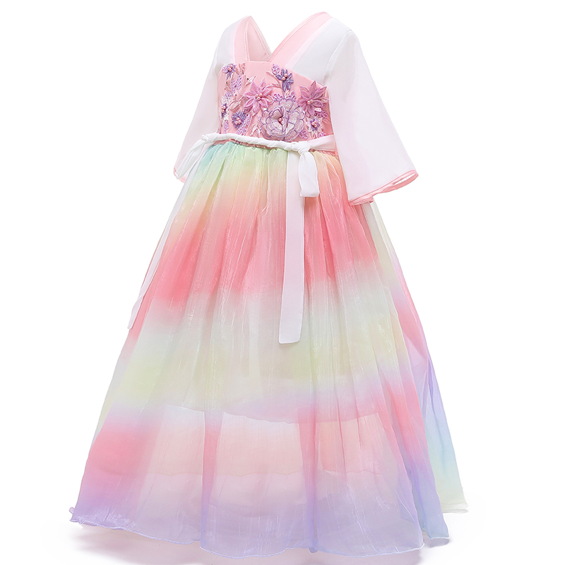 New Long Mesh dress Hanfu Ancient Dress Girl Chinese Dresses For Girls Stage Dance Performance Woman Folk Fairy Outfits, White
New Long Mesh dress Hanfu Ancient Dress Girl Chinese Dresses For Girls Stage Dance Performance Woman Folk Fairy Outfits, White