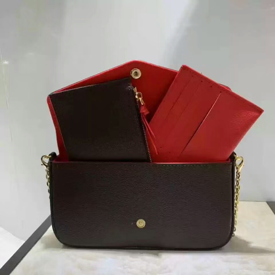 Mobile phone bag wallet three-piece Evening Bags three-in-one single shoulder Messenger detachable Women Clutch Bags