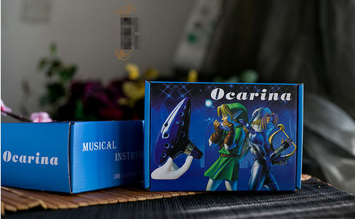 High Quality 12 Hole Black Ocarina Instrument Alto C Legend of Zelda Ocarina Flute of Time Worldwide Musical Instrument