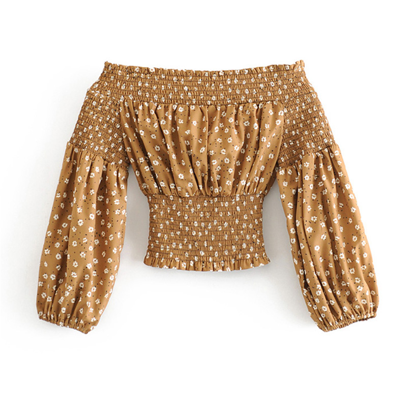 Women Fashion Off Shoulder Crop Top Blouses Floral Print Vintage Ruffle Blouse Lantern Long Sleeve Chic Shirt Blusas Mujer
Women Fashion Off Shoulder Crop Top Blouses Floral Print Vintage Ruffle Blouse Lantern Long Sleeve Chic Shirt Blusas Mujer