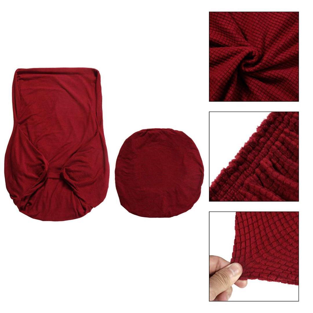 Elastic Armchair Wingback Wing Sofa Back Chair Cover Sloping Arm King Back Chair Cover Stretch Protector SlipCover Protector5026308