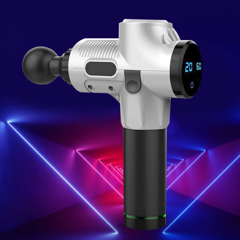 Electric Muscle Massager Therapy Fascia Massage Gun Deep Vibration Muscle Relaxation Fitness Equipment 1200-3300r/min dropship LY191213