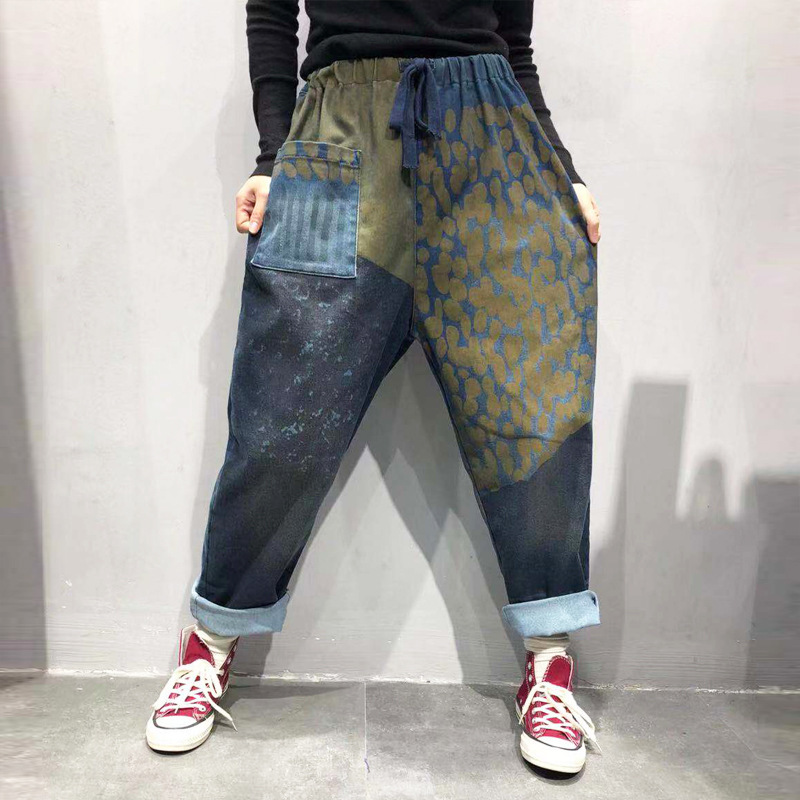 Travel Jeans Women printed Big Drop Crotch Denim Trousers Boho Hippie Baggy Thin Cowboy Pants Large Size Hanging Crotch Joggers, Deepr
Travel Jeans Women printed Big Drop Crotch Denim Trousers Boho Hippie Baggy Thin Cowboy Pants Large Size Hanging Crotch Joggers, Deepr