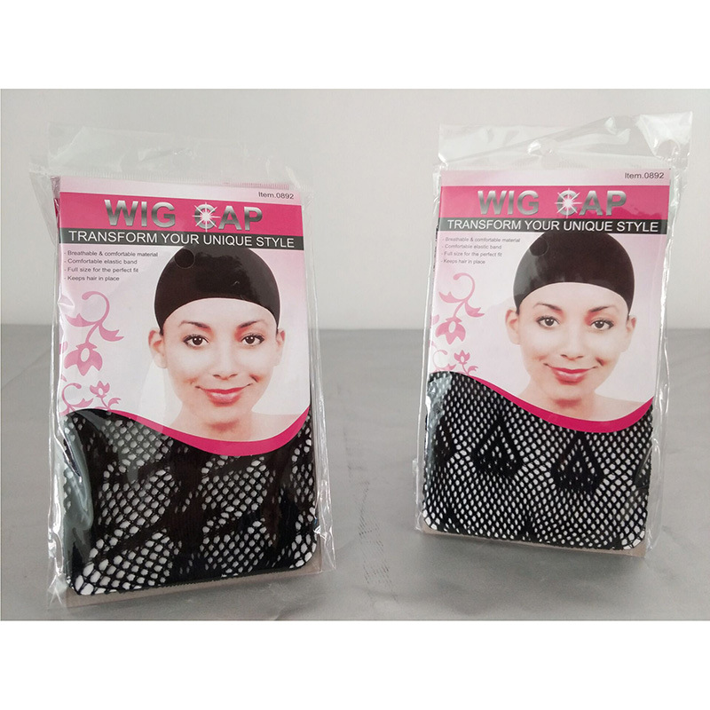 Hair Net Single Head Through Nylon Hair Cap Lace Hair Net Jacquard Wig Caps