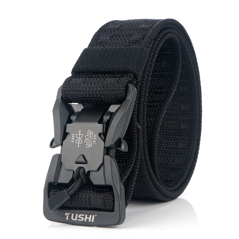 125CM Army Belt Elastic Nylon Tactical Belt Men Waist Belt Magnetic Quick Release Buckle Hunting Tool Sports Equipment, Black;green
125CM Army Belt Elastic Nylon Tactical Belt Men Waist Belt Magnetic Quick Release Buckle Hunting Tool Sports Equipment, Black;green