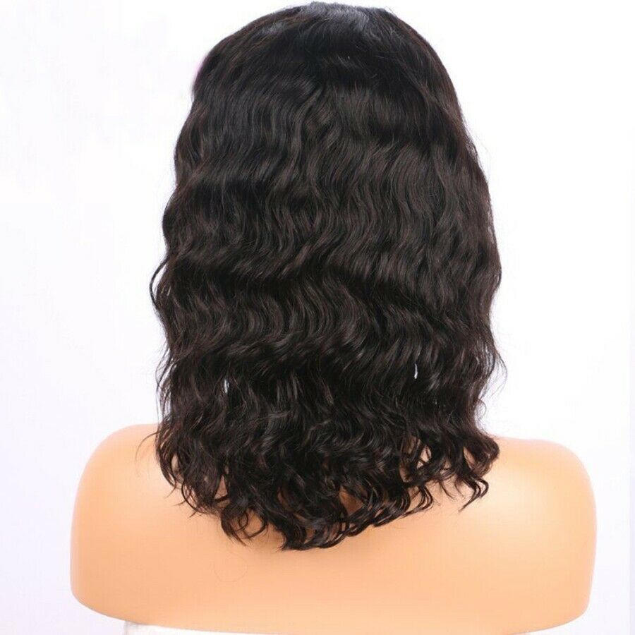 Brazilian body Wave Lace Frontal Wig Remy Pre-Plucked Curly front Closure Wigs Human Hair Wet And Wavy Short Bob 130% diva1