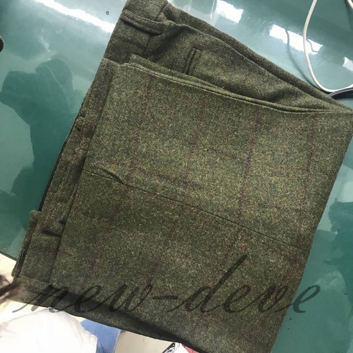 2019 Olive Green Mens Suits 3 Pieces Tweed Slim Fit Formal Party Groomsman Wedding Tuxedos Custom Made (Jackets+Vests+Pants) Real Photos