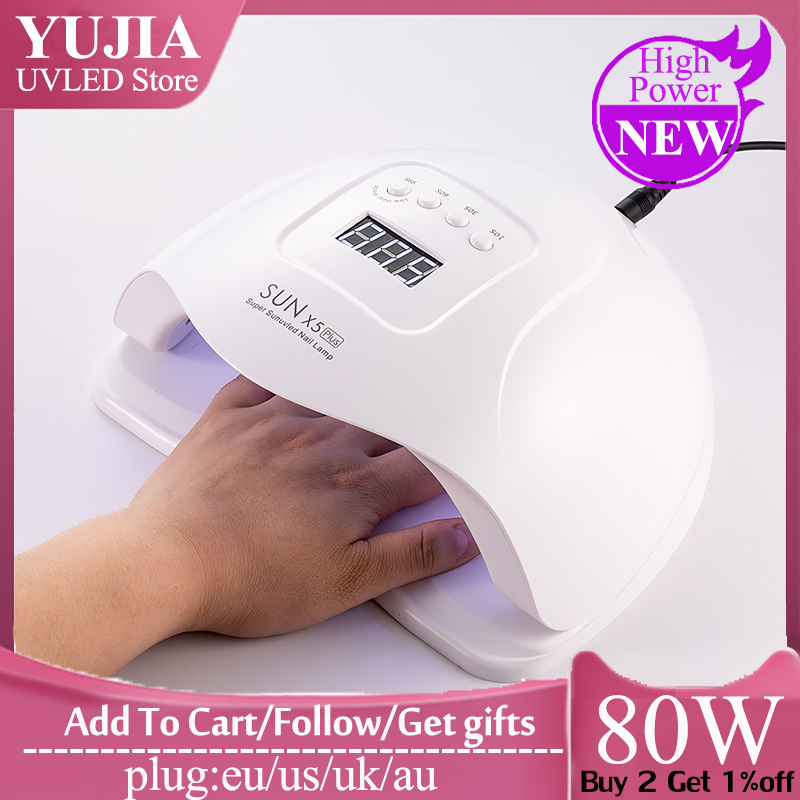 YUJIA SUNX5 Plus ICE Nail Lamp 80W UV LED Gel Nail Dryer Curing Manicure Pedicure Machine Auto Sensing Lamp For Nails free, Mini white
YUJIA SUNX5 Plus ICE Nail Lamp 80W UV LED Gel Nail Dryer Curing Manicure Pedicure Machine Auto Sensing Lamp For Nails free, Mini white