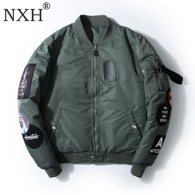 High Street Bomber Jackets Men MA1 Embroidery Zipper Jaket Streetwear Hip Hop Clothes Pilot Coat Military Outwear DT191030, Black;brown
High Street Bomber Jackets Men MA1 Embroidery Zipper Jaket Streetwear Hip Hop Clothes Pilot Coat Military Outwear DT191030, Black;brown