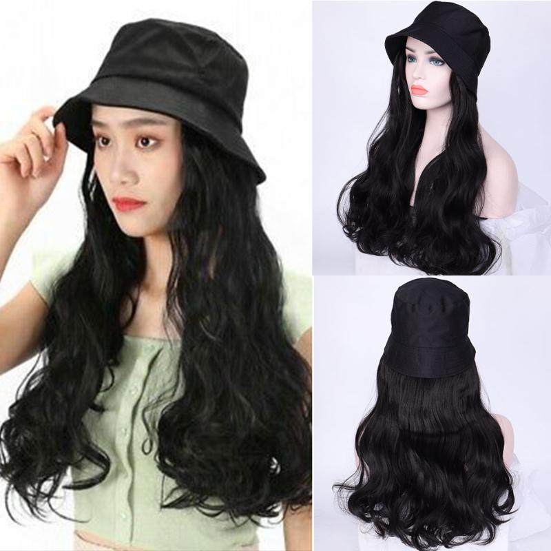 Long curly Hair a Integrated Synthetic Baseball Cap Natural Black / Brown Heat Resistant Hairpiece, T6-1012
Long curly Hair a Integrated Synthetic Baseball Cap Natural Black / Brown Heat Resistant Hairpiece, T6-1012