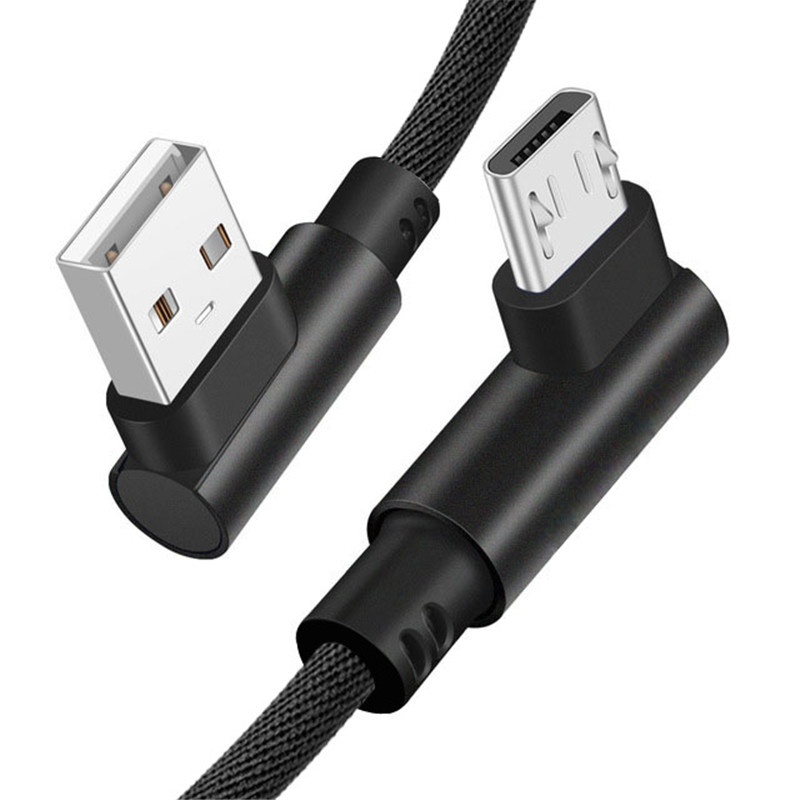 90 Degree Micro USB Cable 0.25m 1m 2m Fast Charger Cords Braided V8 Type C Data Cable for Smartphone Android, Black
90 Degree Micro USB Cable 0.25m 1m 2m Fast Charger Cords Braided V8 Type C Data Cable for Smartphone Android, Black
